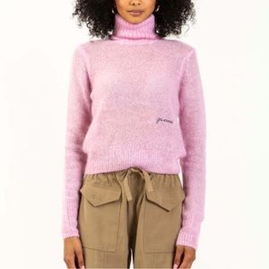 GANNI Mohair Turtleneck Sweater